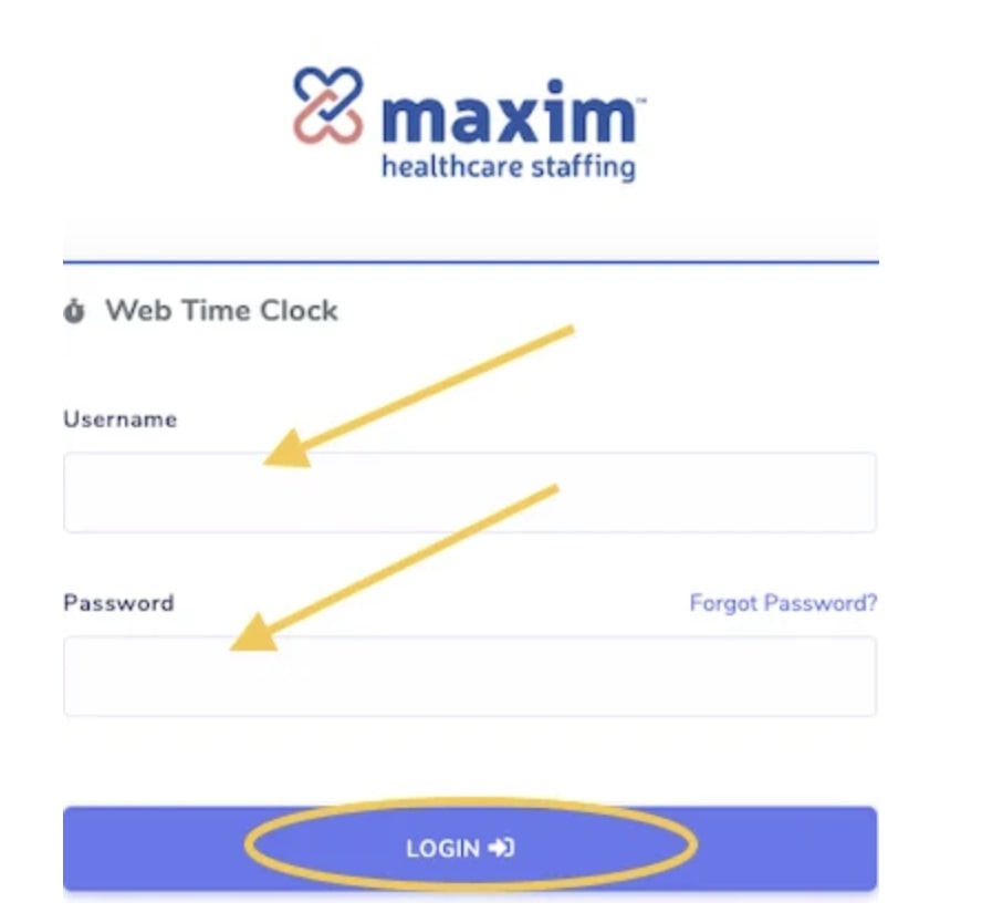Maxim Time Clock Login